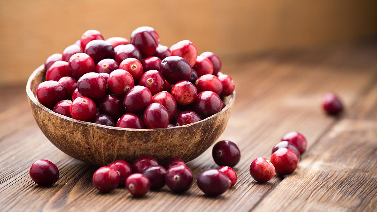 cranberries in a bowl
