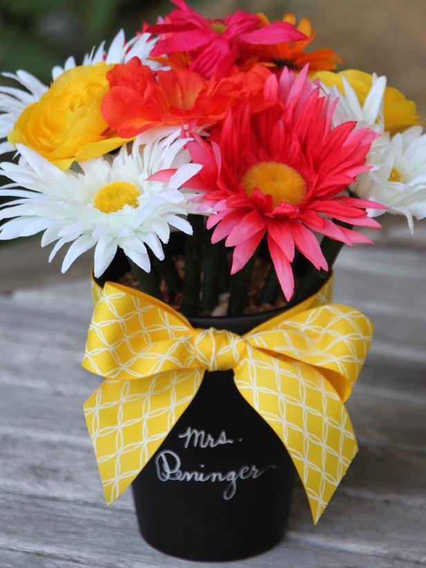 diy teacher gifts flower pen bouquet