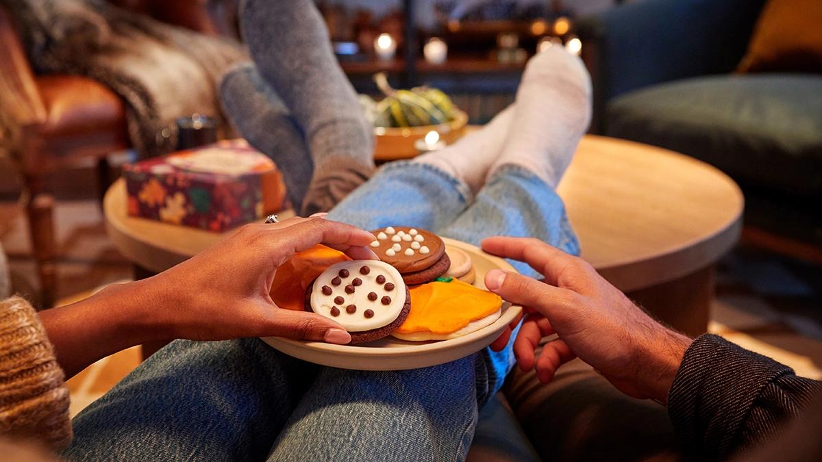 fall flavors plate of cookies