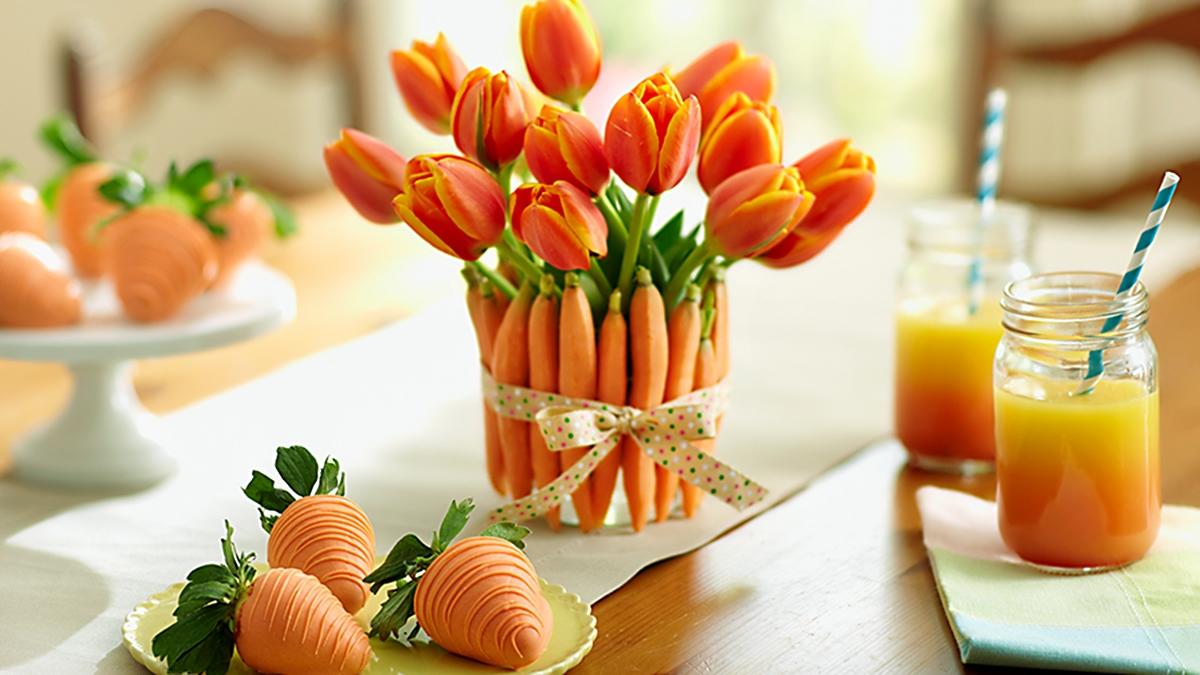carrots tulips strawberri C