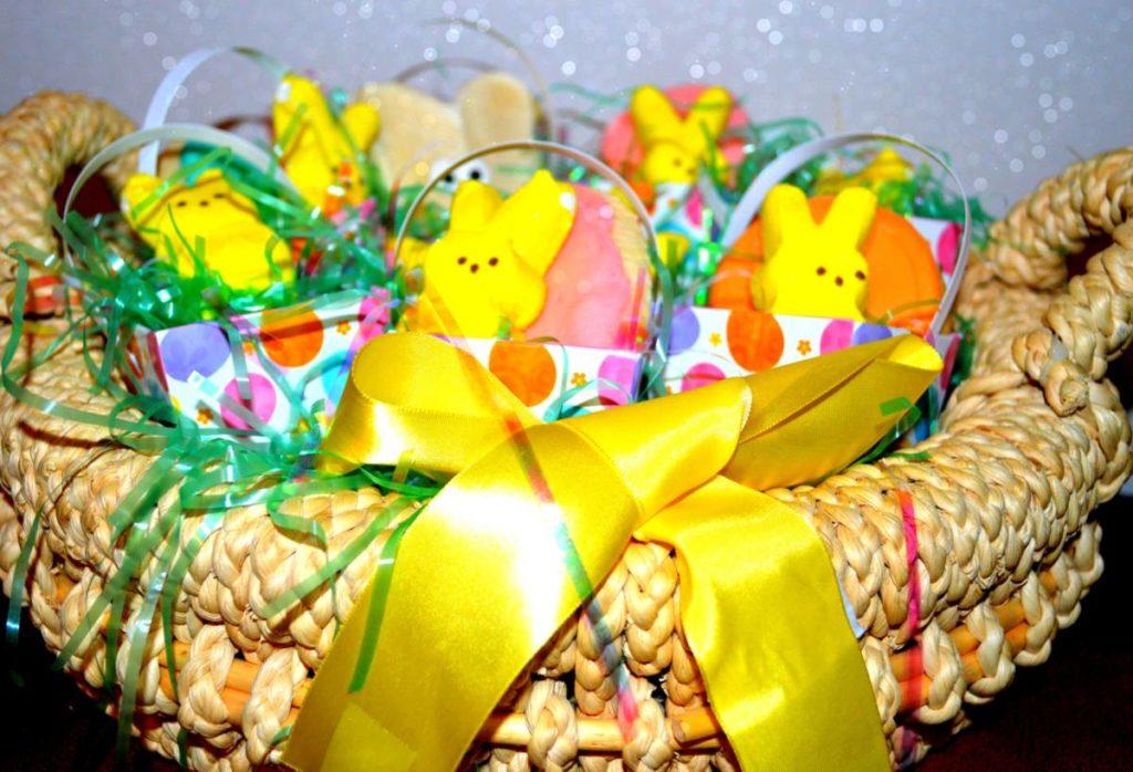 Peeps in a basket Easter