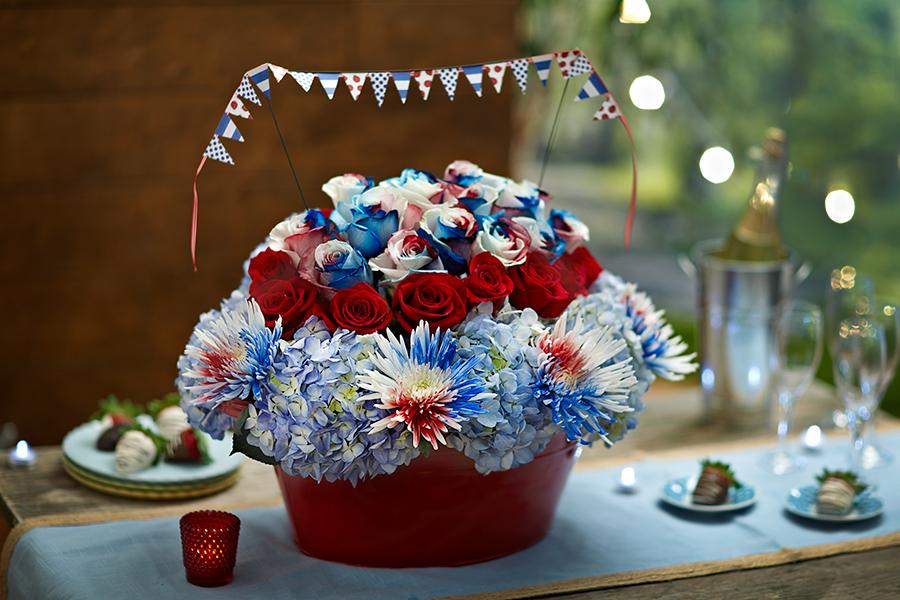 Photo of July th floral centerpiece