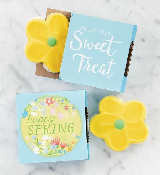 a photo of spring flowers: cookie cards for spring