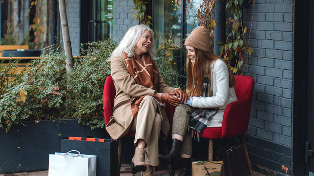 Photo of grandmother with granddaughter