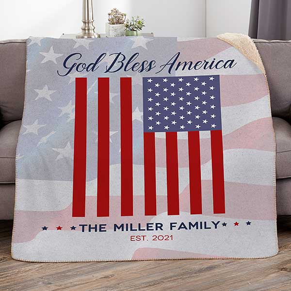 Photo of God Bless America blanket