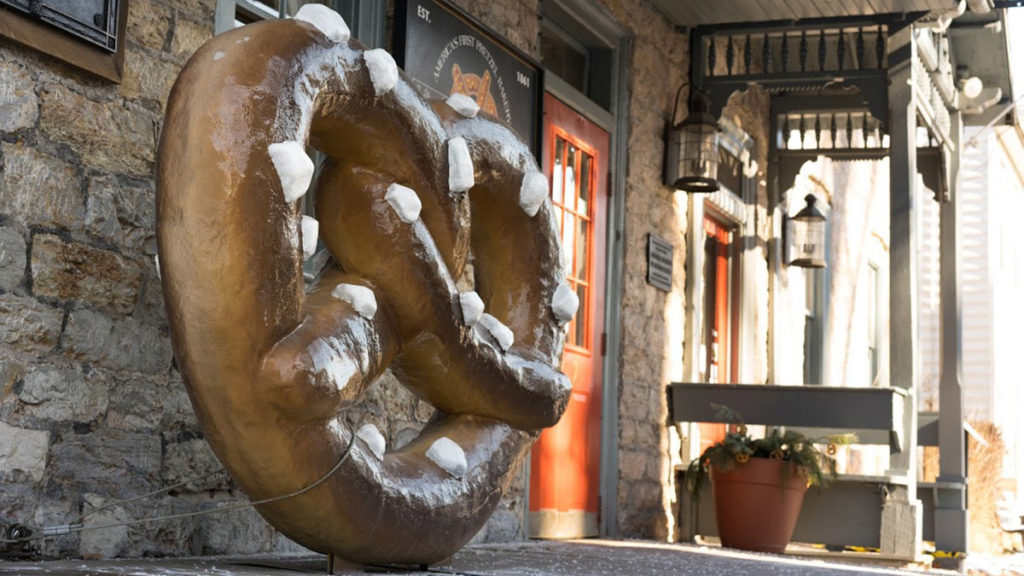 Photo of exterior of Julius Sturgis Pretzel Bakery