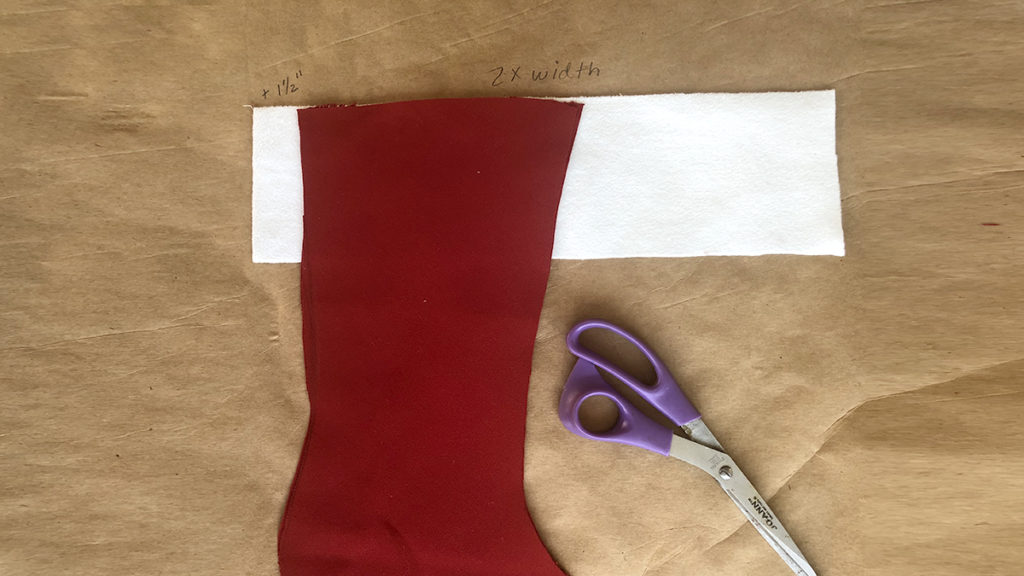 Photo of Christmas stocking cuff