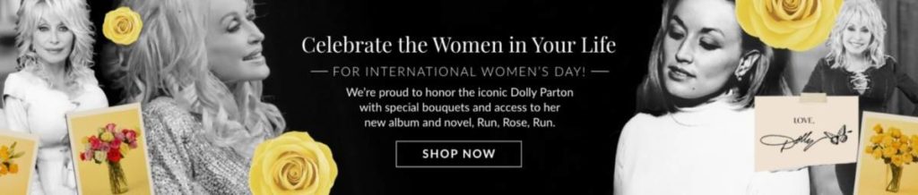 international womens day banner ad