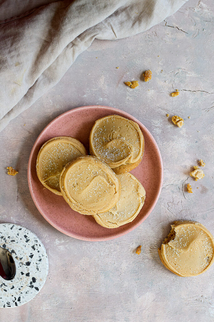 cookie pops with cookies on a plate