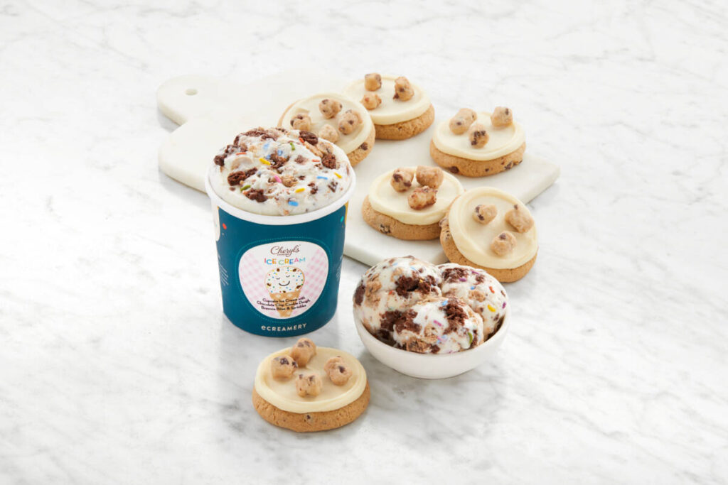 cheryls cookies ice cream line cupcake cookie dough