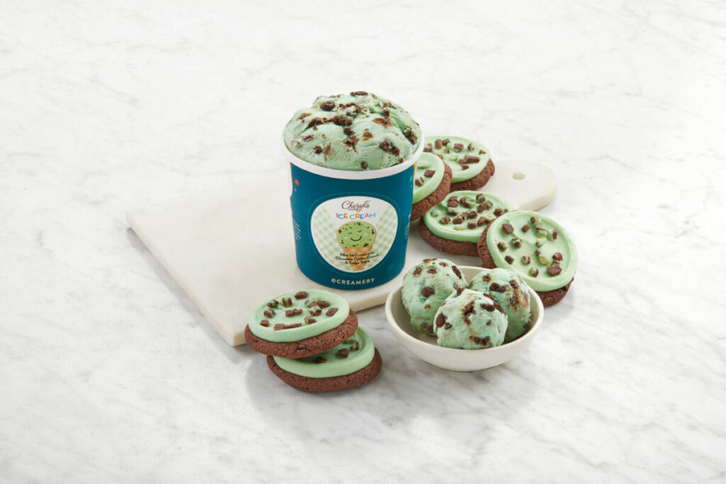 cheryls cookies ice cream line mint cookie crunch